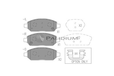 Комплект тормозных колодок, дисковый тормоз ASHUKI by Palidium P1-1563 для OPEL KARL