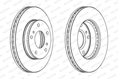 Bromsskiva FERODO DDF722