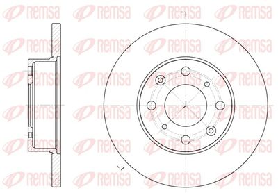 Tarcza hamulcowa REMSA 6370.00