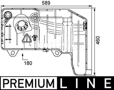 Expansionskärl, kylvätska MAHLE CRT 55 000P