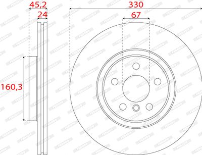 DISC FRANA FERODO DDF2762C 1