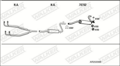 ABGASANLAGE WALKER AR20208B
