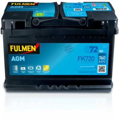 Стартерная аккумуляторная батарея FULMEN FK720 для NISSAN PULSAR