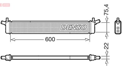 Радиатор, охлаждение двигателя DENSO DRM50136 для TOYOTA AURIS