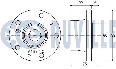 SET RULMENT ROATA RUVILLE 220165 1