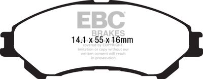 EBC Brakes DPX2217 Тормозные колодки и сигнализаторы  для SUZUKI SX4 (Сузуки Сx4)