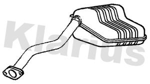 KLARIUS 221784 Глушитель выхлопных газов для HYUNDAI SANTA FÉ II (CM) 2.2 CRDi 4x4 KLARIUS 221784 Глушитель выхлопных газов для HYUNDAI SANTA FÉ II (CM) 2.2 CRDi 4x4