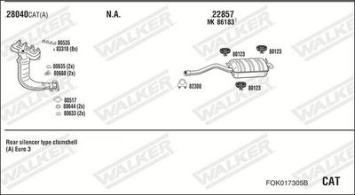 Изпускателна система WALKER FOK017305B