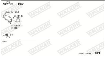 ABGASANLAGE WALKER MBK028672B