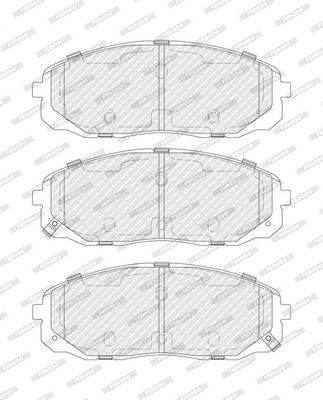 Remblokken set Voor , past: KIA CARNIVAL III 2.2D 01.10-06.15
