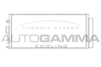 Конденсатор, кондиционер AUTOGAMMA 105373 для ABARTH 500C