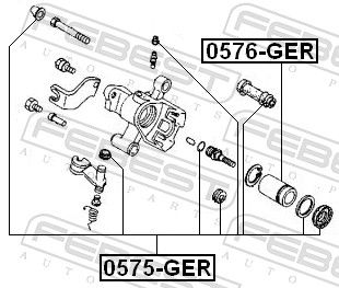 Piston, brake caliper 0576-GER