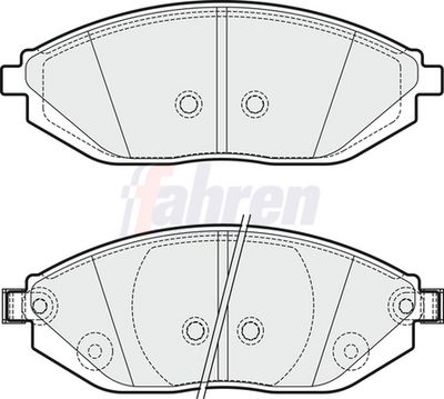 Fahren Brake Pad Set, disc brake FBP3721