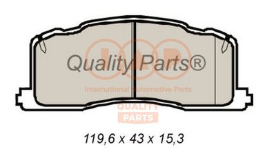 IAP QUALITY PARTS 704-17076 Тормозные колодки и сигнализаторы для TOYOTA PREVIA I (_R1_, _R2_) 2.4 4WD (TCR21_, TCR20_)
