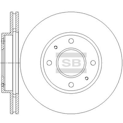 Тормозной диск Hi-Q SD6007 для PROTON GEN