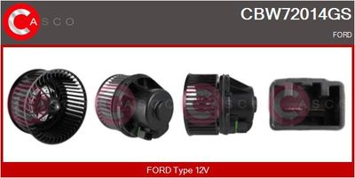 CASCO CBW72014GS Вентилятор салона  для FORD  (Форд Фокус)