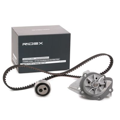 водна помпа+ к-кт ангренажен ремък RIDEX 3096W0155