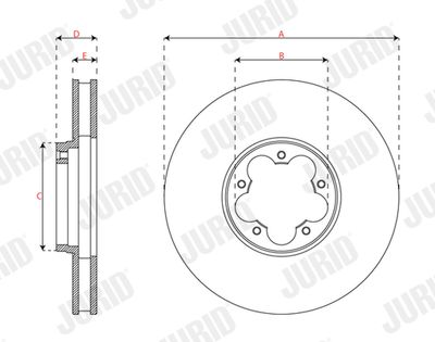 BREMSSCHEIBE JURID 563740JC 2
