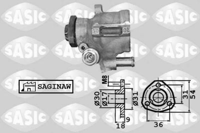 SASIC 7076028 Насос гідропідсилювача керма для SEAT (Сеат)