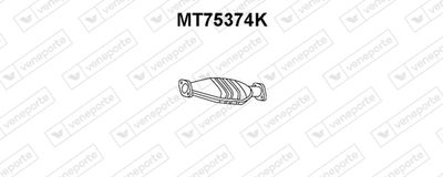 Катализатор VENEPORTE MT75374K для MITSUBISHI PAJERO