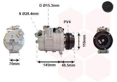 COMPRESOR CLIMATIZARE VAN WEZEL 0600K309