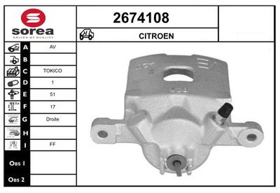 BREMSSATTEL EAI 2674107