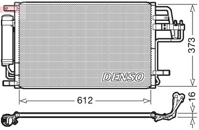 Конденсатор, кондиционер DENSO DCN41007 для HYUNDAI TUCSON