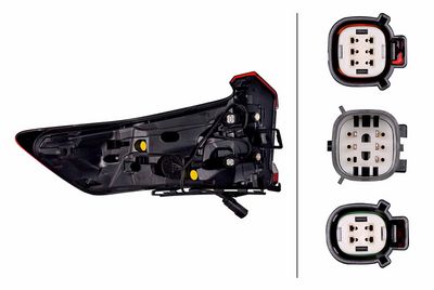 Achterlicht Rechts (extern, LED, achteruitrijlicht) past: VOLVO C40 10.21-