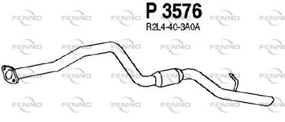 Глушитель выхлопных газов конечный FENNO P3576 для MAZDA E