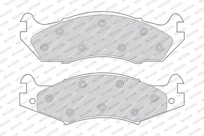 BREMSBELAGSATZ SCHEIBENBREMSE FERODO FDB920 1