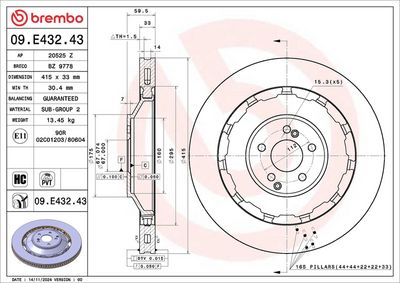 Tarcza hamulcowa AP 20525Z