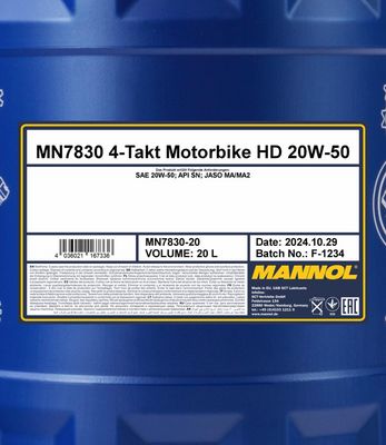 Huile moteur MANNOL