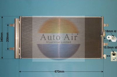 Condenser, air conditioning Auto Air Gloucester 16-9821