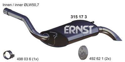 ERNST 315173 Глушник вихлопних газів 