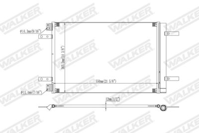 CONDENSATOR CLIMATIZARE WALKER WCD00385 6