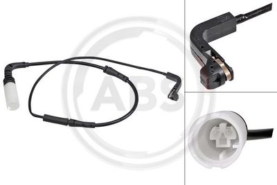 Styk ostrzegawczy, zużycie okładzin hamulcowych A.B.S. 39603