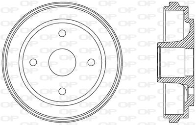 Тормозной барабан OPEN PARTS BAD9063.30 для SUZUKI IGNIS