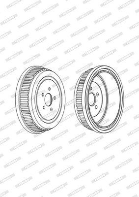 BREMSTROMMEL FERODO FDR329290 3