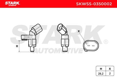 датчик, обороти на колелото STARK SKWSS-0350002