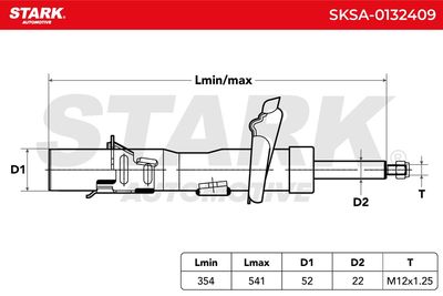 амортисьор STARK SKSA-0132409