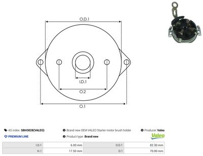 Vorschau Halter, Kohlebürsten Ansicht 3