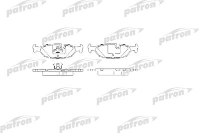 Комплект тормозных колодок, дисковый тормоз PATRON PBP562 для VOLVO 480