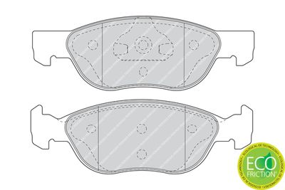 Brake Pad Set, disc brake FDB1651