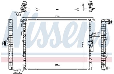 RADIATOR RACIRE MOTOR NISSENS 606514 4