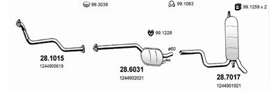 Układ wydechowy ASSO ART1441