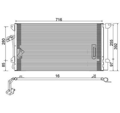 Конденсатор, кондиционер PowerMax 7110399 для VW TOUAREG