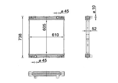 Radiateur - CR109000P - MAHLE