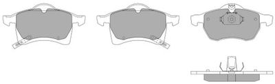 Комплект тормозных колодок, дисковый тормоз FREMAX FBP-1079 для CHEVROLET ASTRA