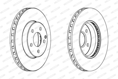 Bromsskiva FERODO DDF1252C
