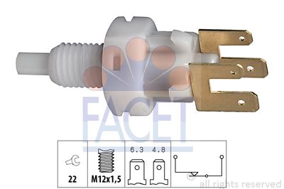 Выключатель фонаря сигнала торможения FACET 7.1083 для OPEL SENATOR